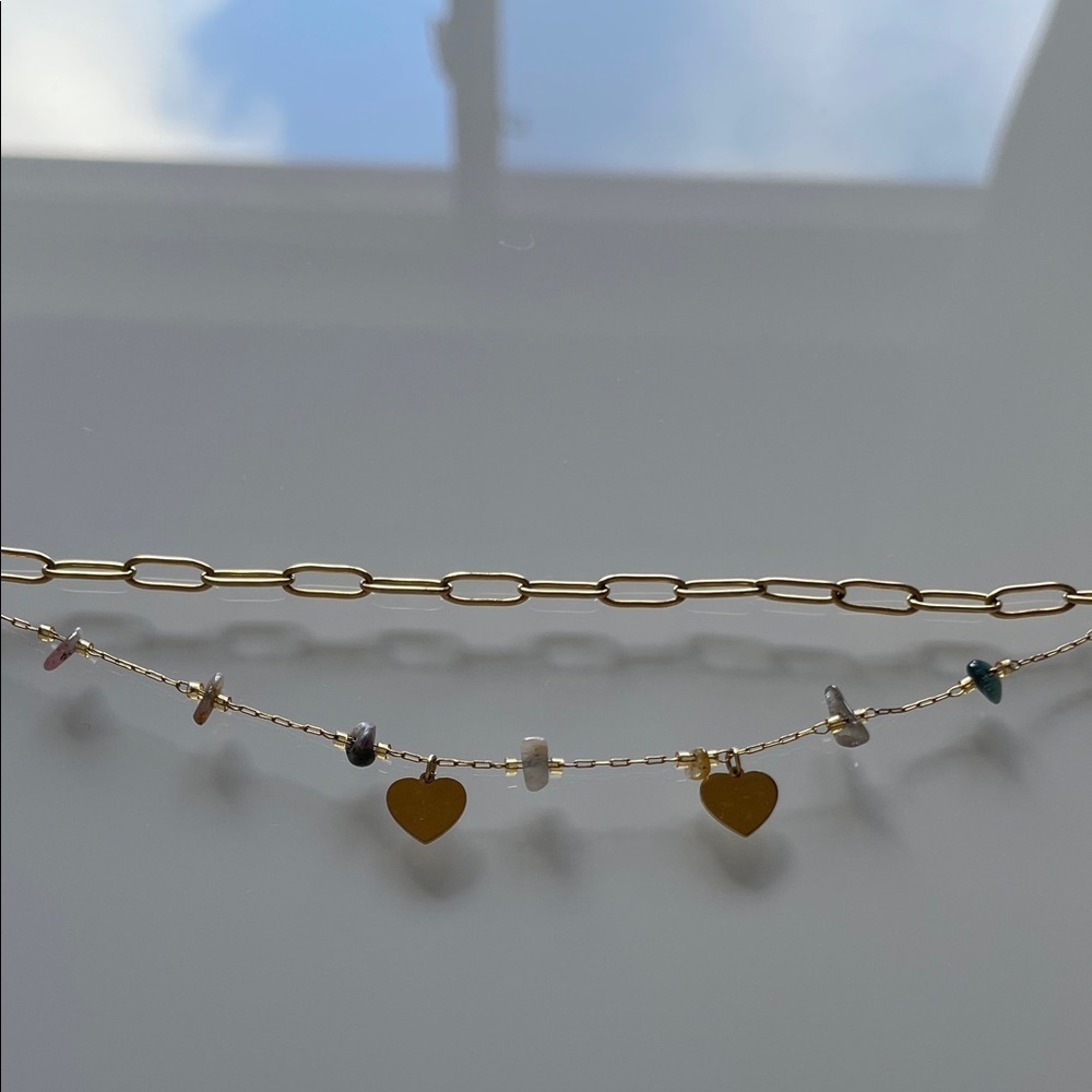 Gold Heart Charm Bracelet - Picture 7 of 7
